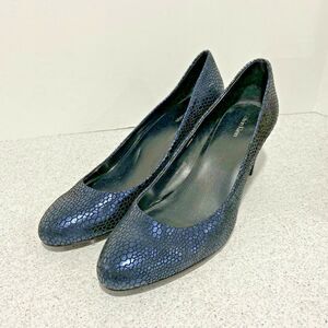 Calvin Klein Babe High Heels Pumps Ladies Navy Blue Career Shoes US 10M AS IS